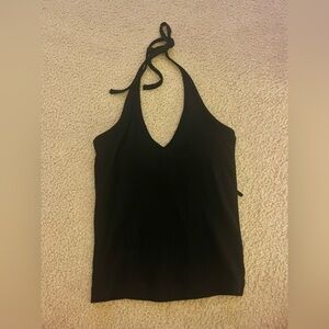 Old navy black halter top with built in bra size xs brand new